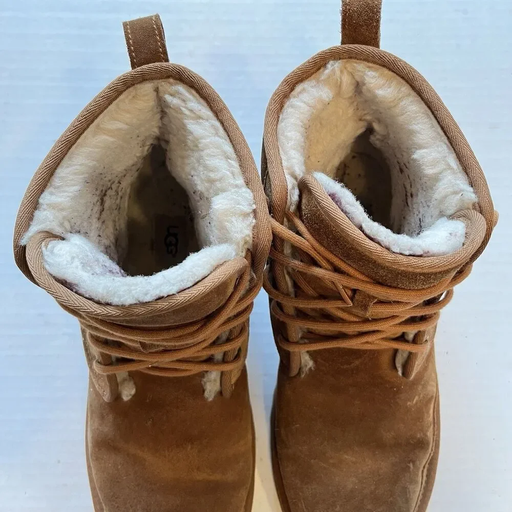 UGG Australia Harkley Winter Boots for Men Size US 11 Chestnut Cabincore Casual